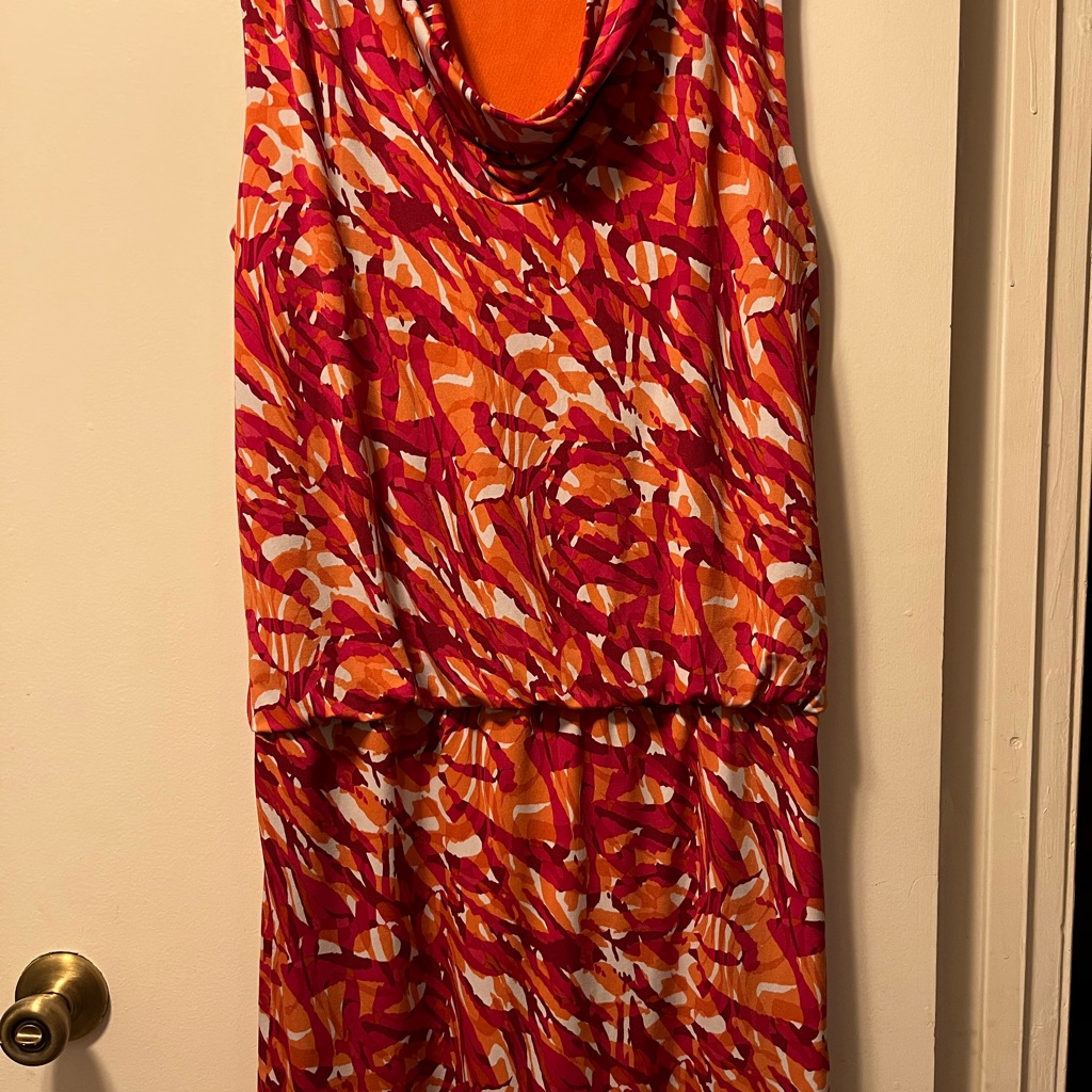 Adorable Mk Mini Dress, Scoop Neck, Elastic Waist
